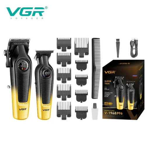 ست دو قلوی ماشین اصلاح وی جی آر مدل V-196 و V-996